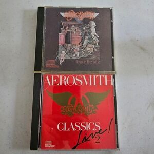 Aerosmith CD Lot Toys in the Attic & Classics Live 2 Columbia Records Rock